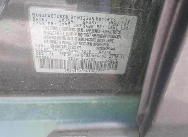 3N1AB7AP4EY324779 2014 2014 Nissan Sentra- SV 9