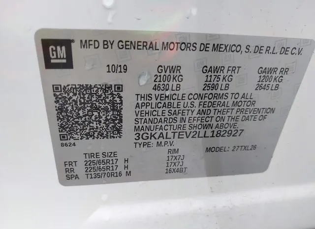 3GKALTEV2LL182927 2020 2020 GMC Terrain- Awd Sle 9