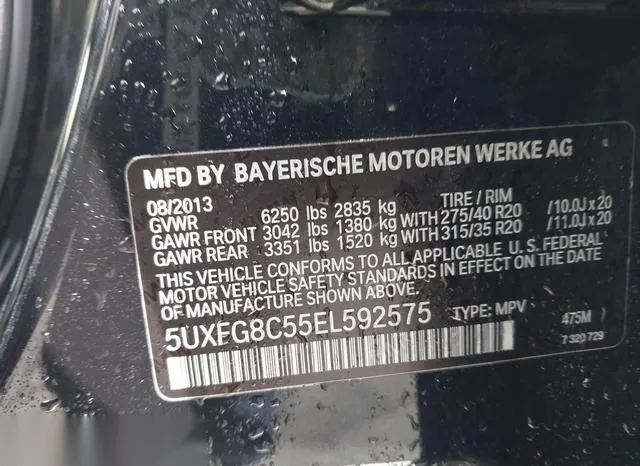 5UXFG8C55EL592575 2014 2014 BMW X6- Xdrive50I 9