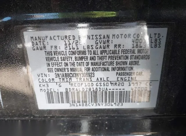 3N1AB8CV3NY306923 2022 2022 Nissan Sentra- Sv Xtronic Cvt 9