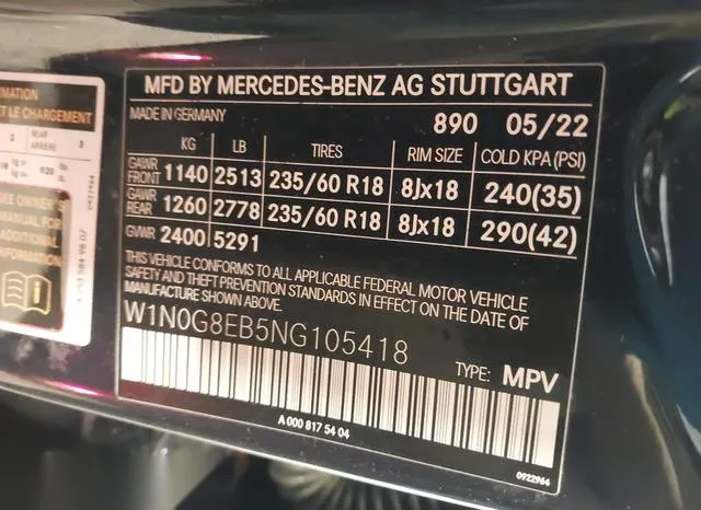 W1N0G8EB5NG105418 2022 2022 Mercedes-Benz GLC 300- 4Matic Suv 9