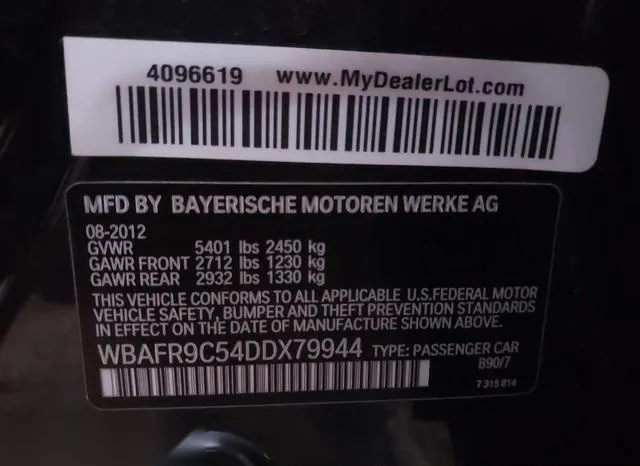 WBAFR9C54DDX79944 2013 2013 BMW 5 Series- 550I 9