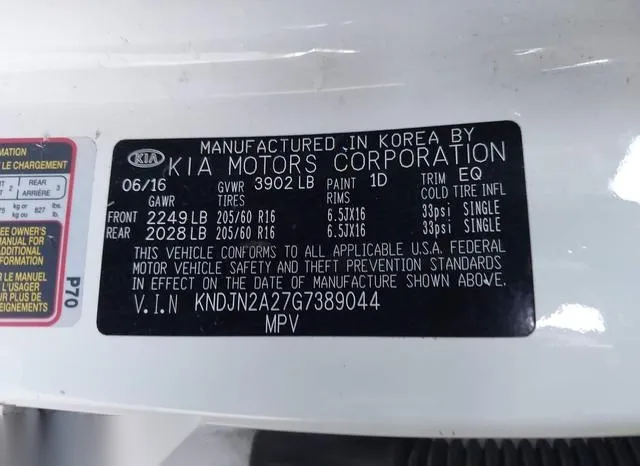 KNDJN2A27G7389044 2016 2016 KIA Soul 9