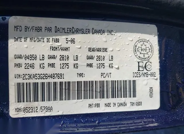 2C3KA53G26H487691 2006 2006 Chrysler 300 9