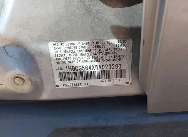 1HGCG564XWA023290 1998 1998 Honda Accord- LX 9