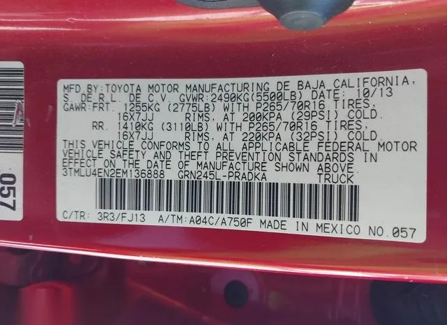 3TMLU4EN2EM136888 2014 2014 Toyota Tacoma- Double Cab 9