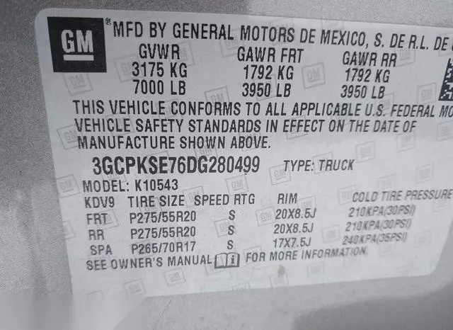 3GCPKSE76DG280499 2013 2013 Chevrolet Silverado 1500- LT 9