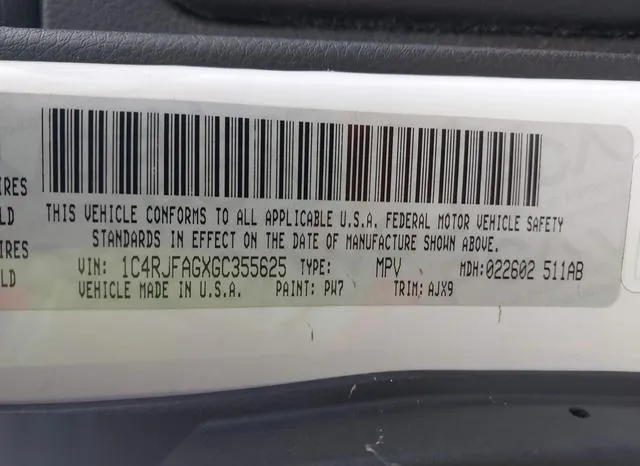 1C4RJFAGXGC355625 2016 2016 Jeep Grand Cherokee- 75Th Anniv 9