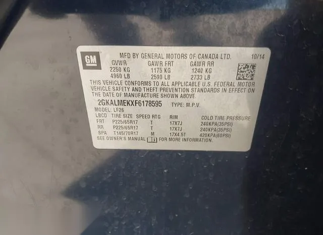 2GKALMEKXF6178595 2015 2015 GMC Terrain- Sle-1 9