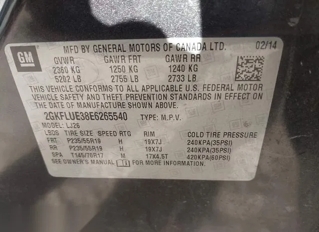 2GKFLUE38E6265540 2014 2014 GMC Terrain- Denali 9