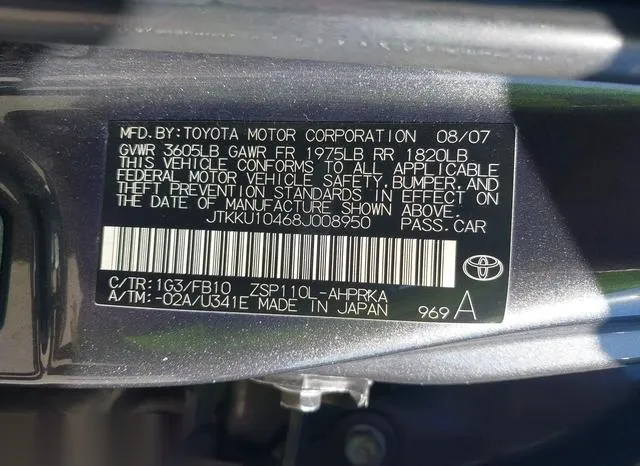 JTKKU10468J008950 2008 2008 Scion XD 9