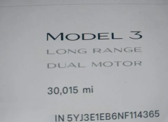 5YJ3E1EB6NF114365 2022 2022 Tesla Model 3- Long Range Dual 7