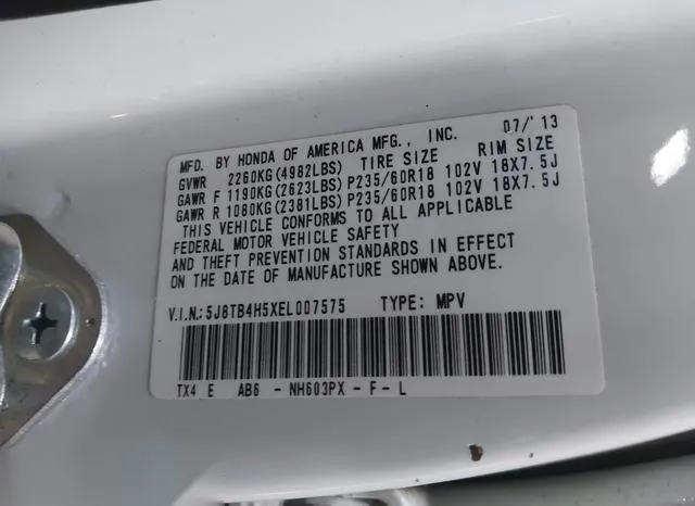 5J8TB4H5XEL007575 2014 2014 Acura RDX 9