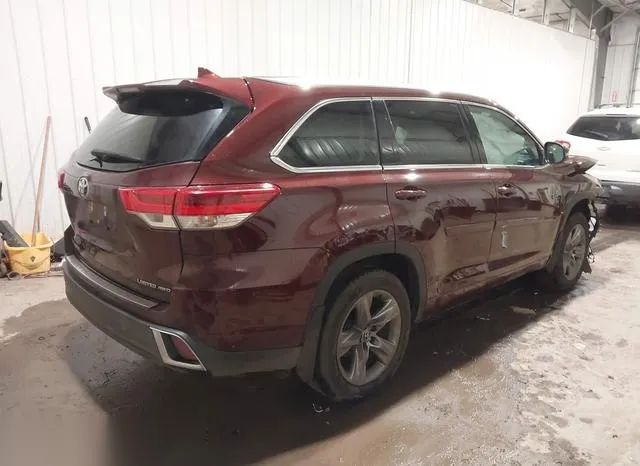 5TDDZRFH6KS734201 2019 2019 Toyota Highlander- Limited Plat 4