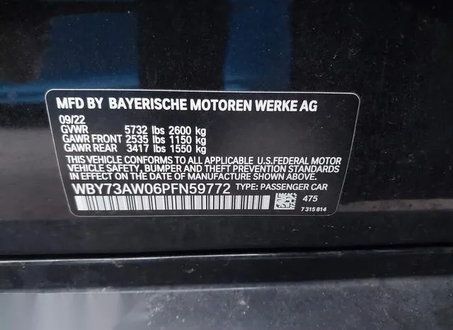 WBY73AW06PFN59772 2023 2023 BMW I4- Edrive40 9