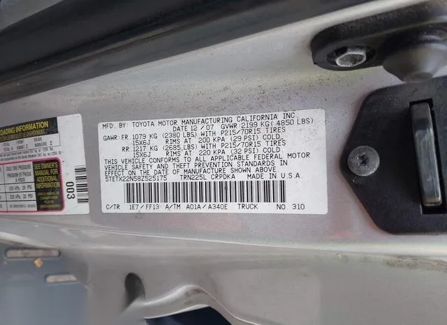 5TETX22N58Z525175 2008 2008 Toyota Tacoma 9