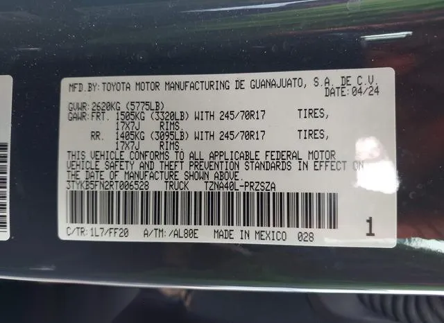 3TYKB5FN2RT006528 2024 2024 Toyota Tacoma- SR5 9