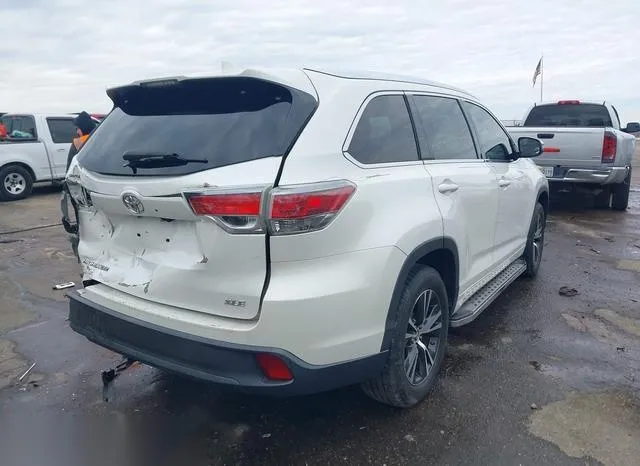 5TDKKRFHXGS121484 2016 2016 Toyota Highlander- Xle V6 4