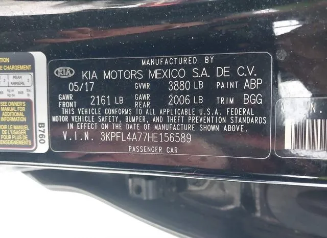 3KPFL4A77HE156589 2017 2017 KIA Forte- LX 9