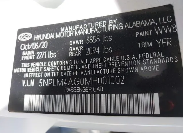 5NPLM4AG0MH001002 2021 2021 Hyundai Elantra- Sel 9