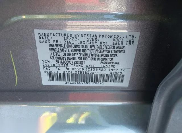 3N1AB8CV5NY320841 2022 2022 Nissan Sentra- Sv Xtronic Cvt 9