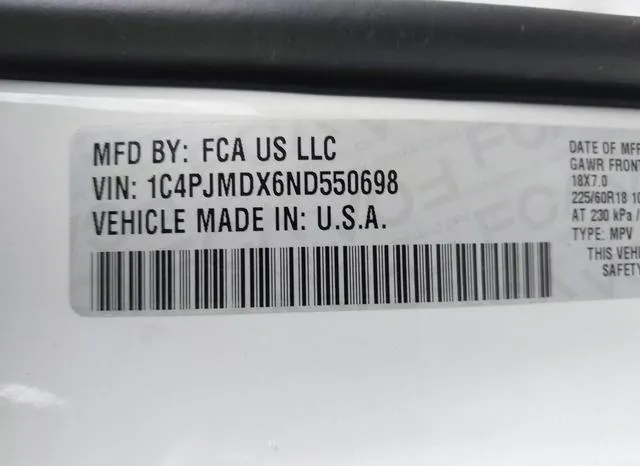 1C4PJMDX6ND550698 2022 2022 Jeep Cherokee- Limited 4X4 9