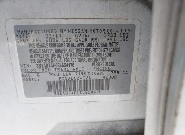 3N1AB7AP6EL654176 2014 2014 Nissan Sentra- S 9