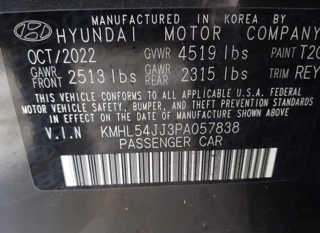 KMHL54JJ3PA057838 2023 2023 Hyundai Sonata- Hybrid Limited 9