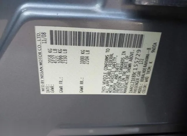 1N4CL21E89C155729 2009 2009 Nissan Altima Hybrid 9