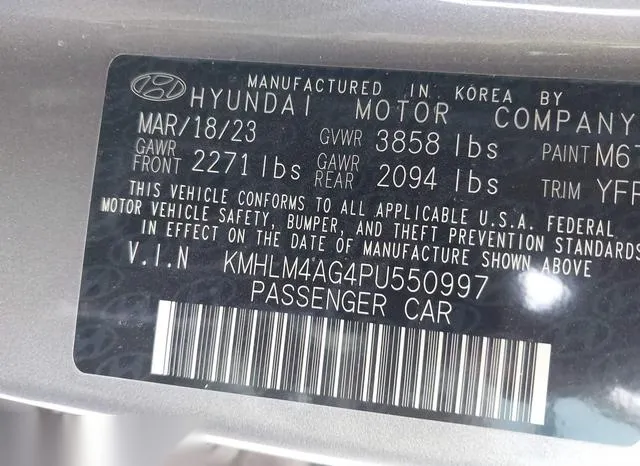 KMHLM4AG4PU550997 2023 2023 Hyundai Elantra- Sel 9