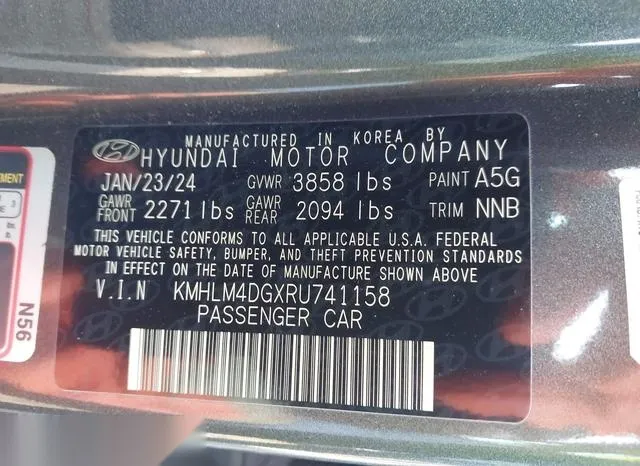 KMHLM4DGXRU741158 2024 2024 Hyundai Elantra- Sel 9