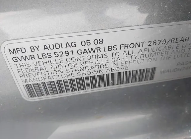 WAUDH74F08N149585 2008 2008 Audi A6- 3-2 9