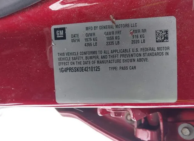 1G4PR5SK0E4210125 2014 2014 Buick Verano- Convenience Group 9