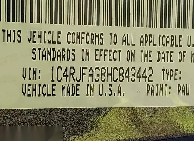 1C4RJFAG8HC843442 2017 2017 Jeep Grand Cherokee- Laredo 4X4 9