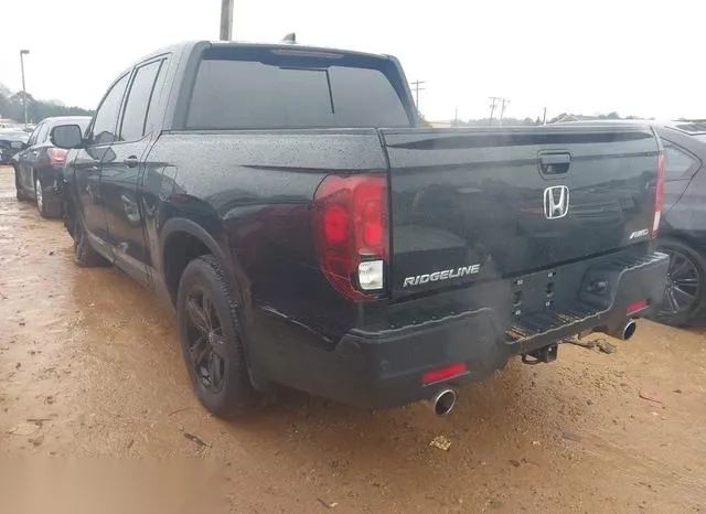 5FPYK3F82NB030404 2022 2022 Honda Ridgeline- Black Edition 3