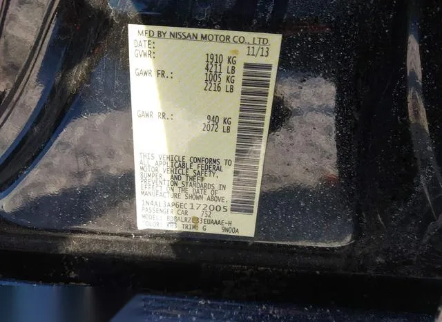 1N4AL3AP6EC172005 2014 2014 Nissan Altima- 2-5 S 9