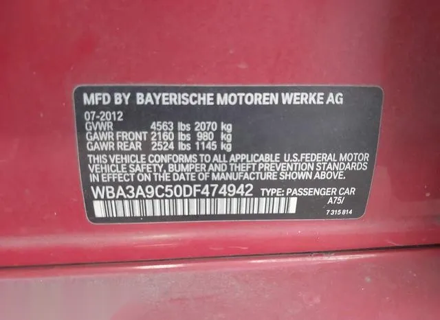 WBA3A9C50DF474942 2013 2013 BMW 3 Series- 335I 9