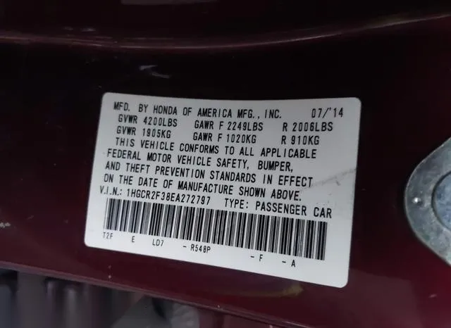 1HGCR2F38EA272797 2014 2014 Honda Accord- LX 9