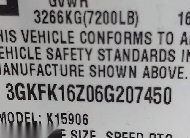 3GKFK16Z06G207450 2006 2006 GMC Yukon Xl 1500- Slt 9