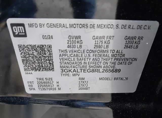 3GKALTEG8RL265689 2024 2024 GMC Terrain- Awd Sle 9