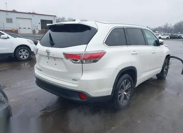 5TDKKRFHXGS156364 2016 2016 Toyota Highlander- Xle V6 4