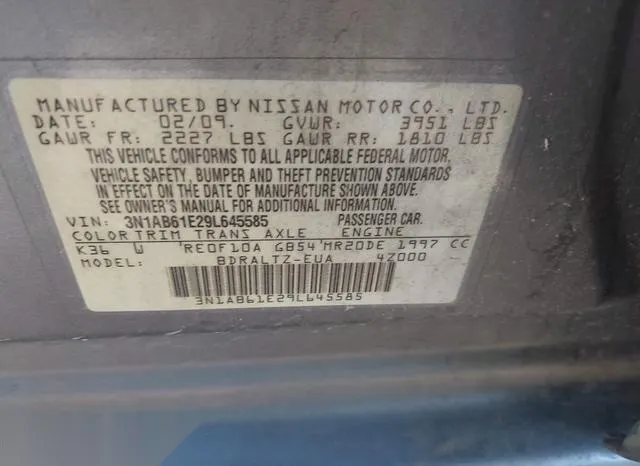 3N1AB61E29L645585 2009 2009 Nissan Sentra- 2-0S 9