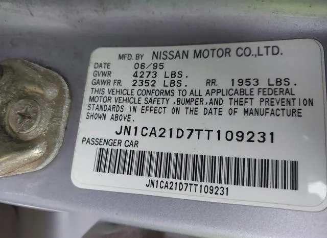 JN1CA21D7TT109231 1996 1996 Nissan Maxima- Gle/Gxe/Se 9