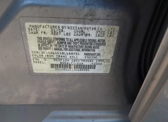 3N1AB61E18L688281 2008 2008 Nissan Sentra- 2-0 9