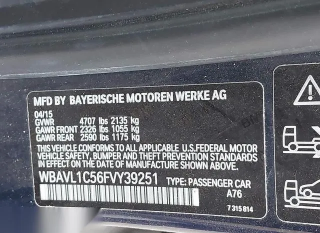 WBAVL1C56FVY39251 2015 2015 BMW X1- Xdrive28I 9