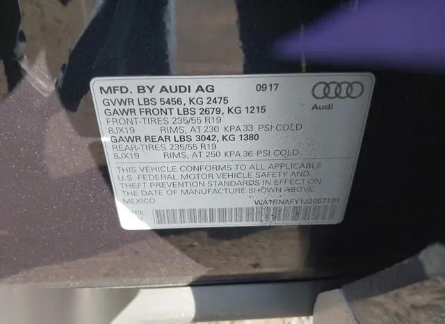 WA1BNAFY1J2057191 2018 2018 Audi Q5- 2-0T Premium/2-0T Tech 9