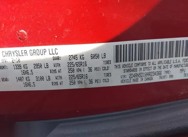 2D4RN5D10AR234366 2010 2010 Dodge Grand Caravan- Sxt 9