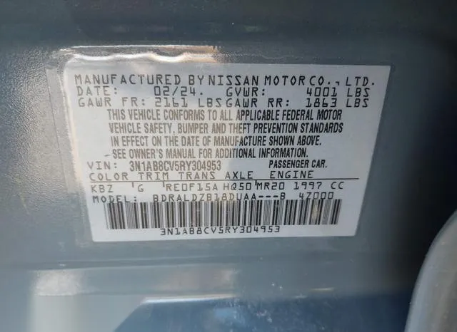 3N1AB8CV5RY304953 2024 2024 Nissan Sentra- Sv Xtronic Cvt 9