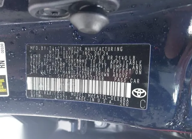 5YFS4MCE7RP203868 2024 2024 Toyota Corolla- SE 9