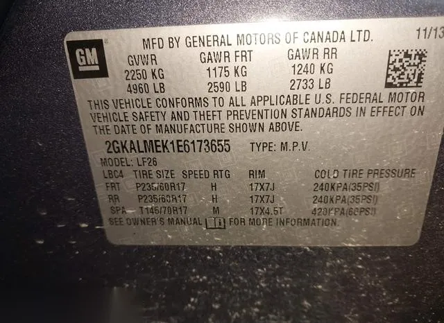 2GKALMEK1E6173655 2014 2014 GMC Terrain- Sle-1 9